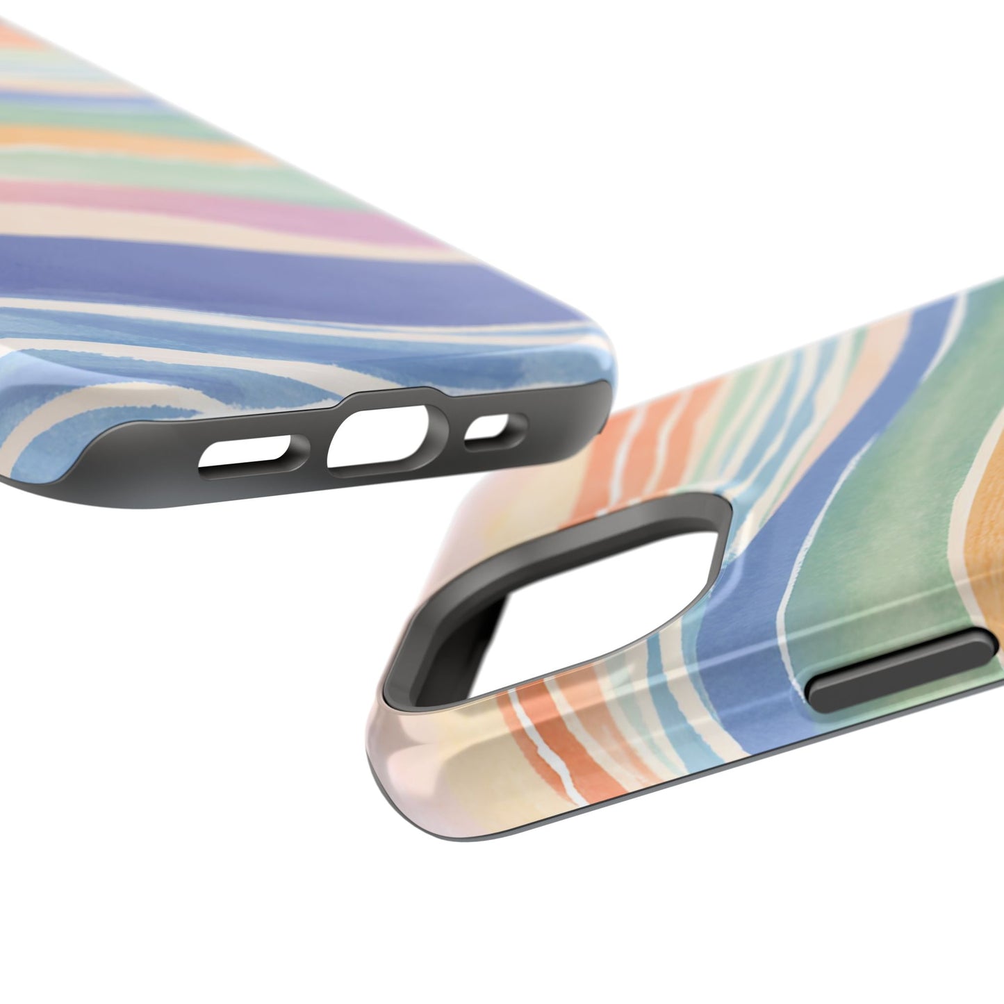 Coloured Waves Magnetic Tough Case