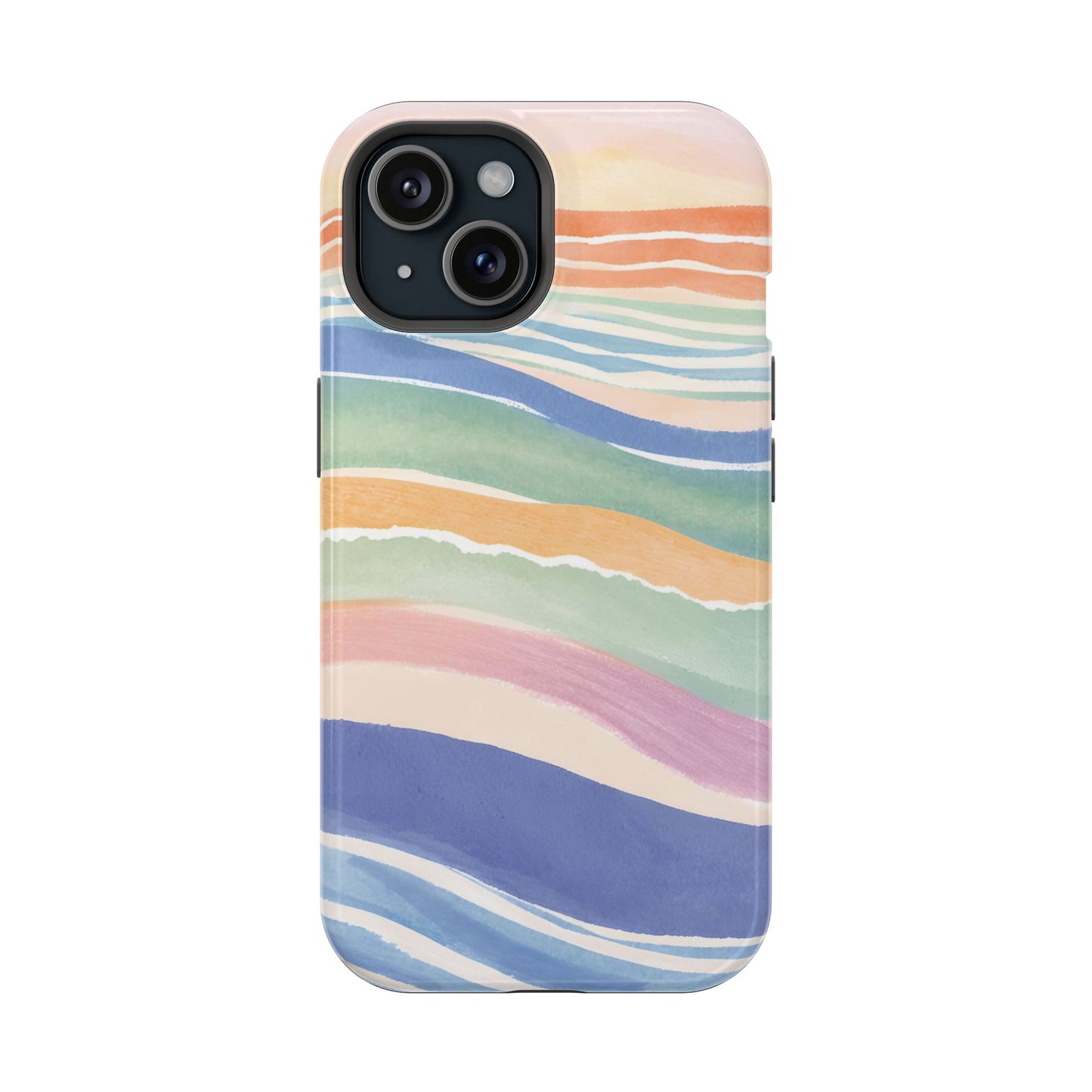 Coloured Waves Magnetic Tough Case