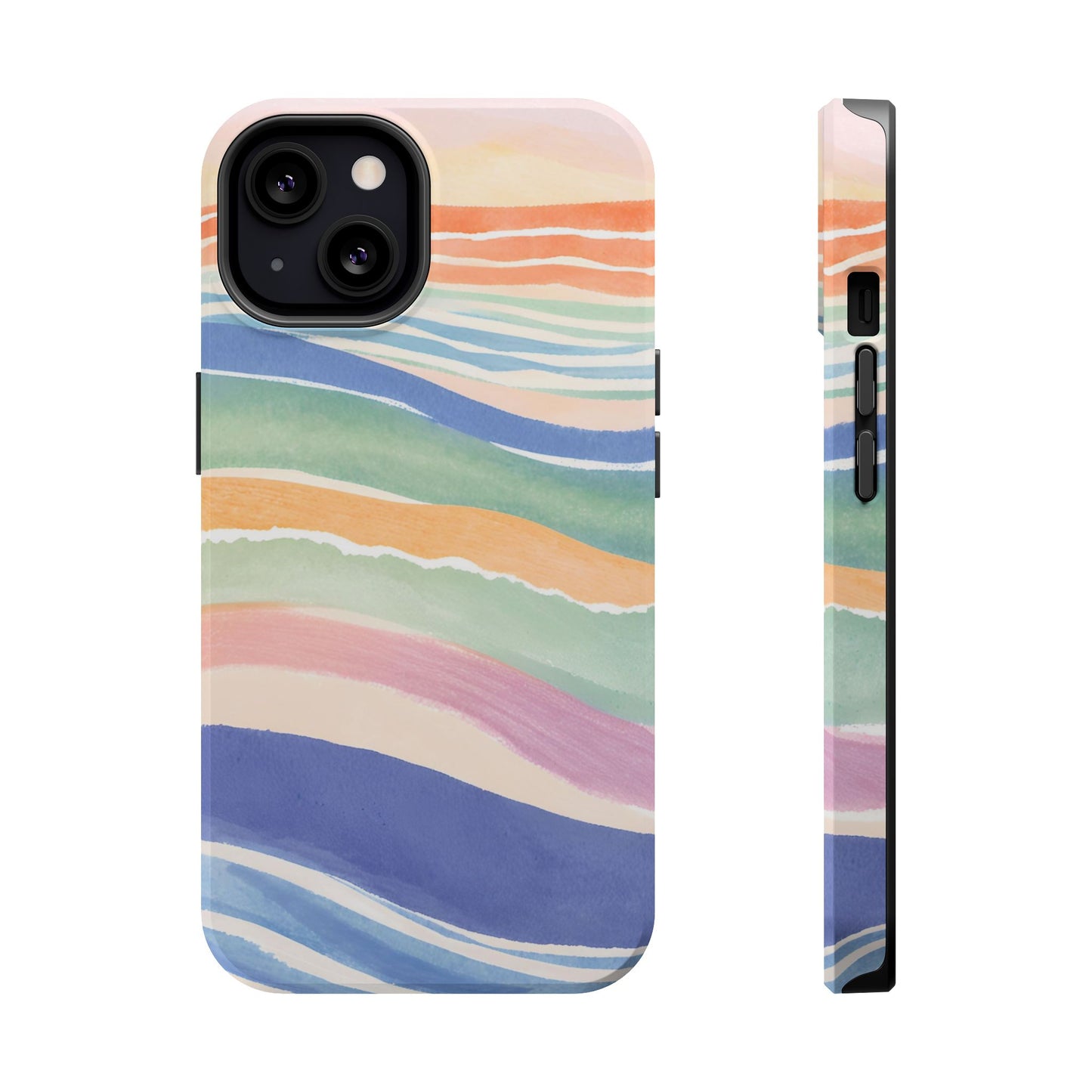 Coloured Waves Magnetic Tough Case