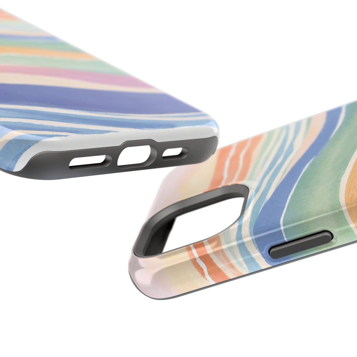 Coloured Waves Magnetic Tough Case