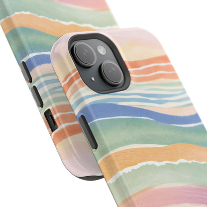 Coloured Waves Magnetic Tough Case