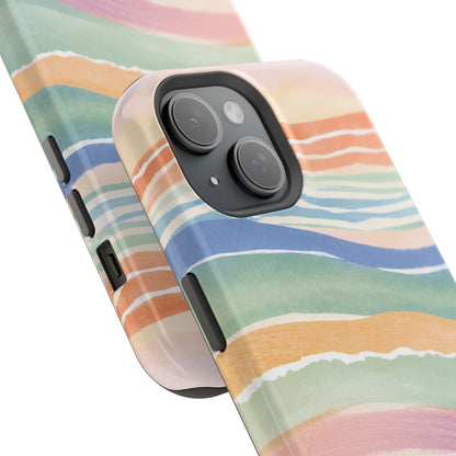 Coloured Waves Magnetic Tough Case