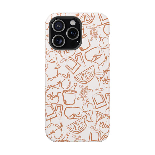 Euro Summer Print Magnetic Tough Case