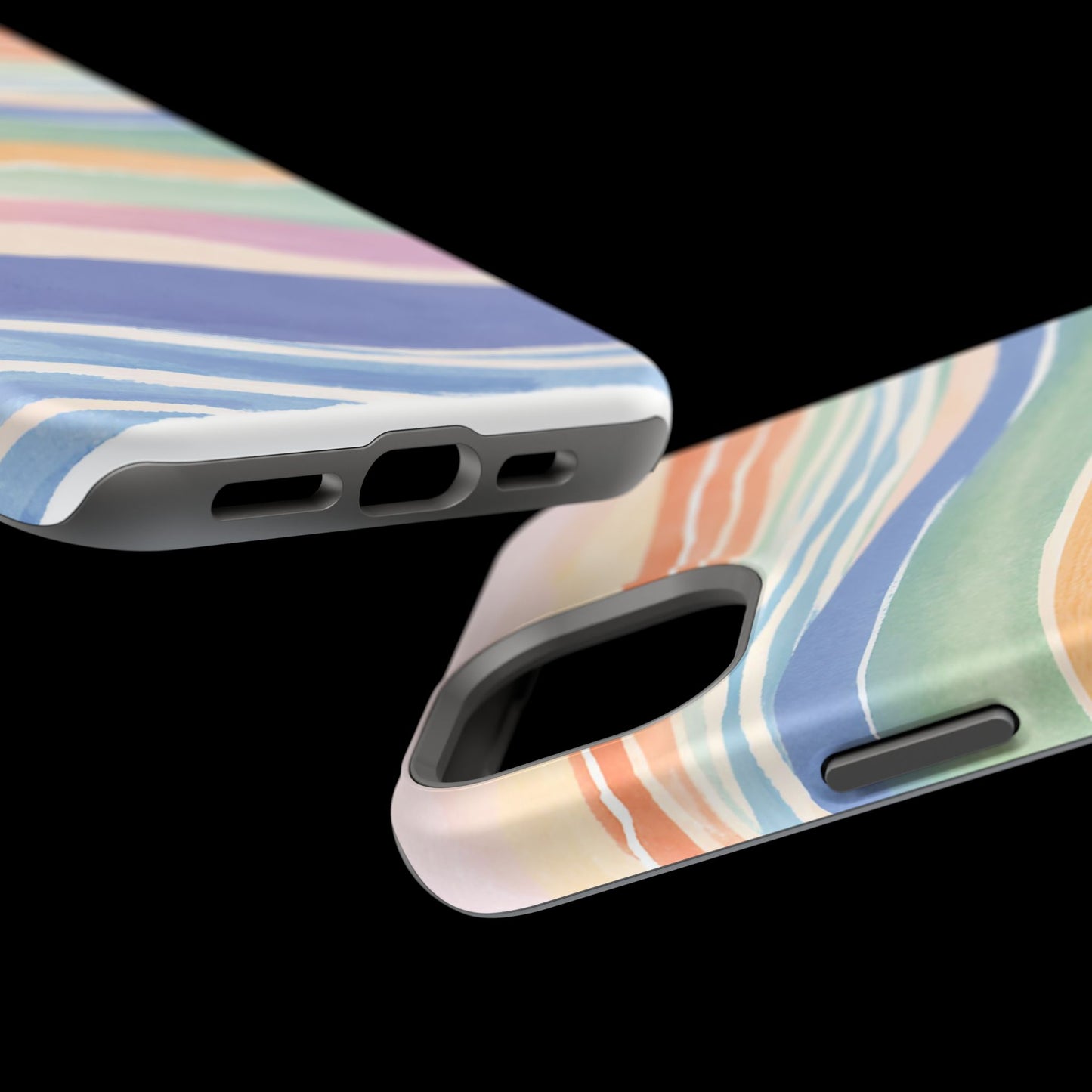 Coloured Waves Magnetic Tough Case