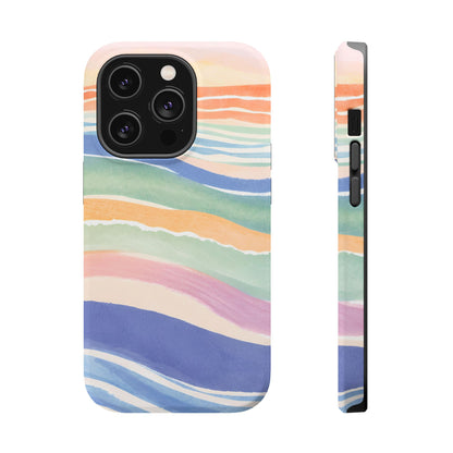 Coloured Waves Magnetic Tough Case