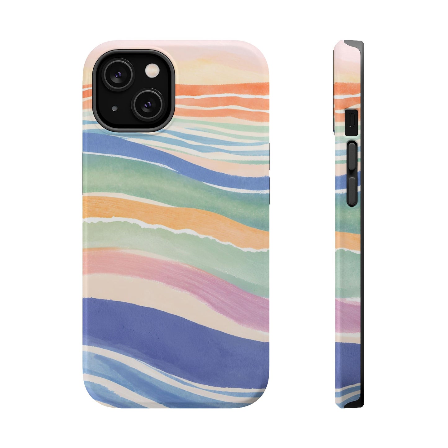 Coloured Waves Magnetic Tough Case