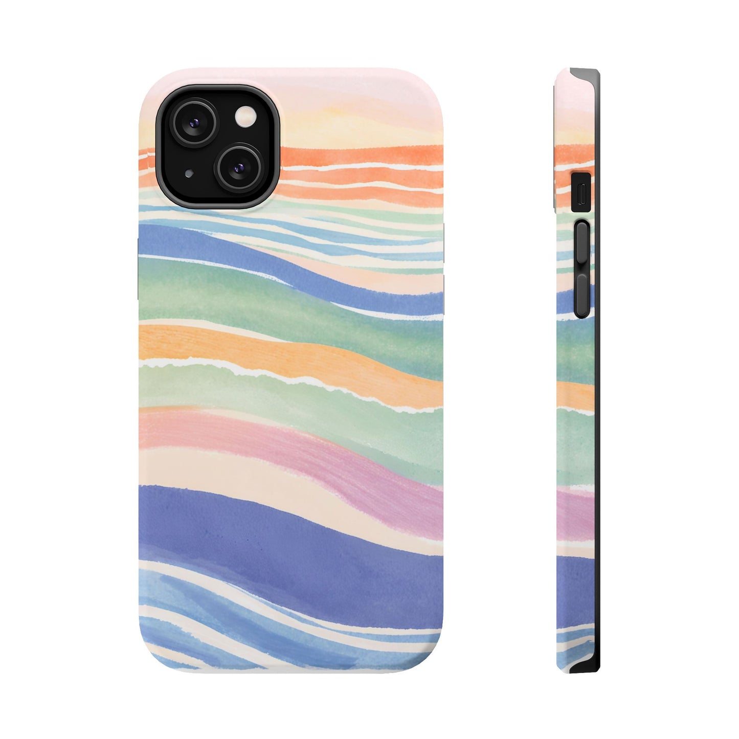 Coloured Waves Magnetic Tough Case