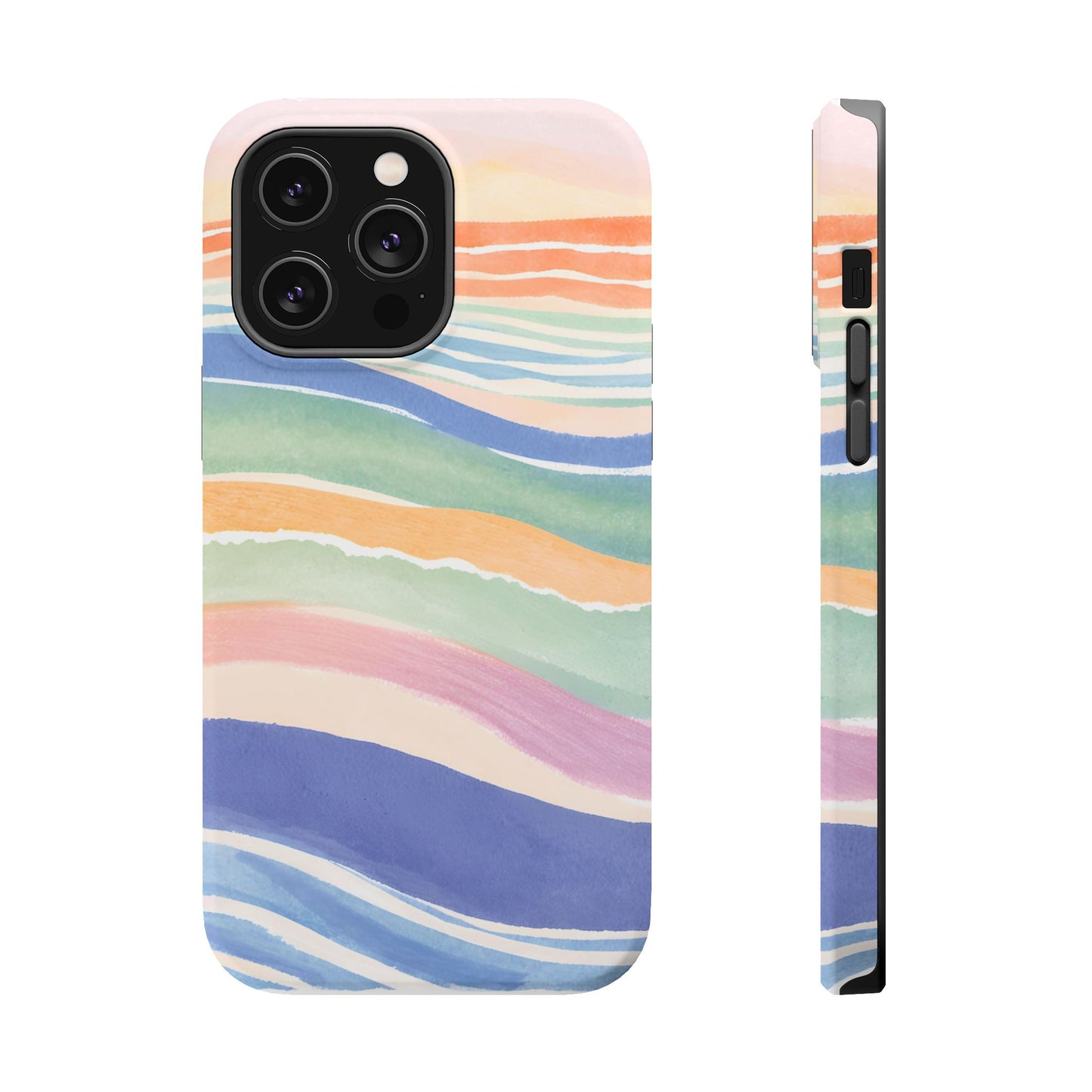 Coloured Waves Magnetic Tough Case