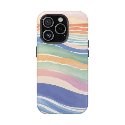 Coloured Waves Magnetic Tough Case