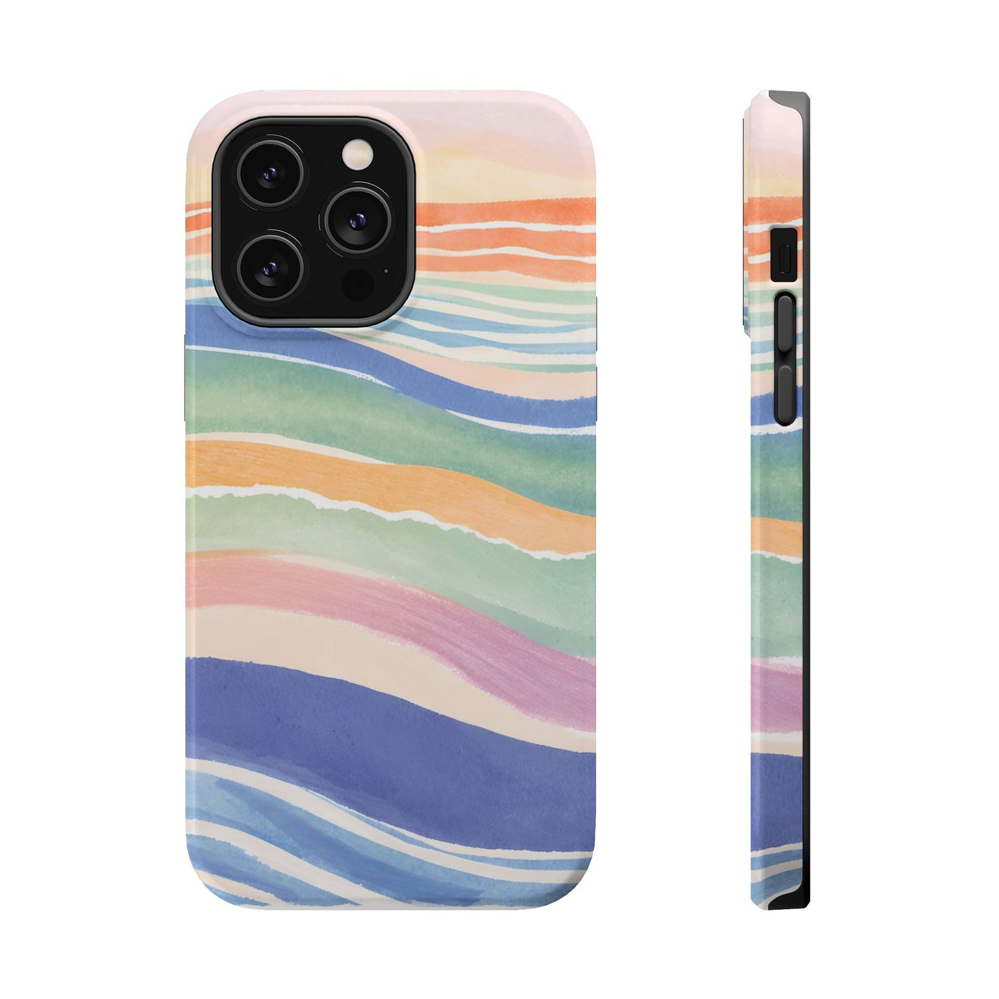 Coloured Waves Magnetic Tough Case