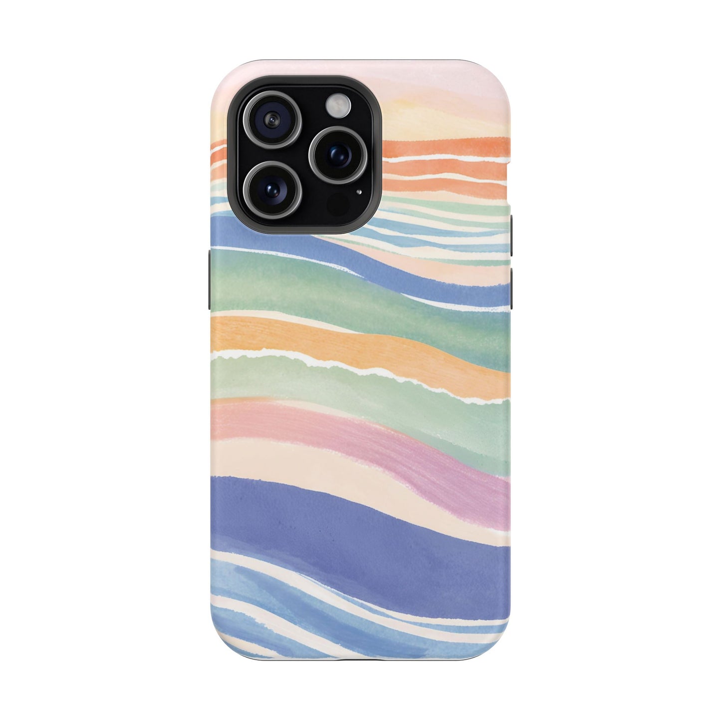 Coloured Waves Magnetic Tough Case