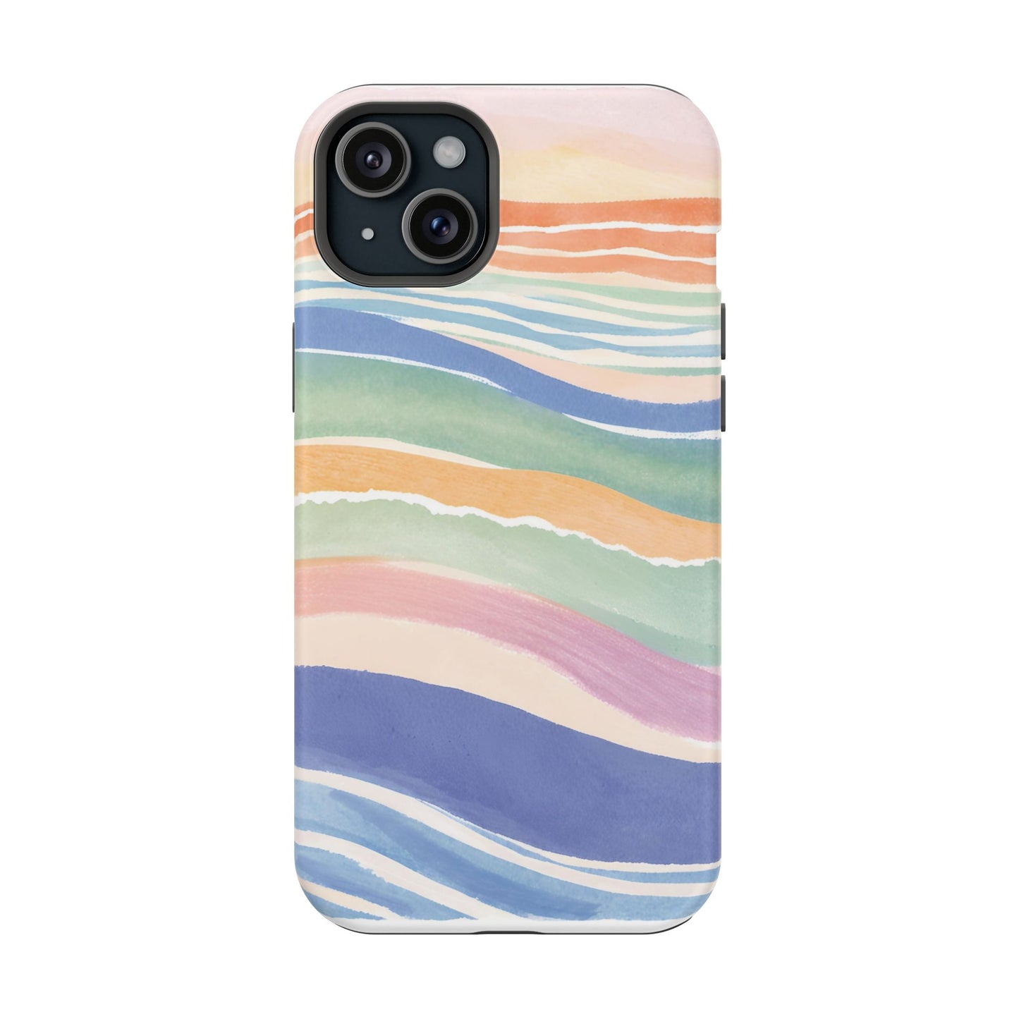 Coloured Waves Magnetic Tough Case