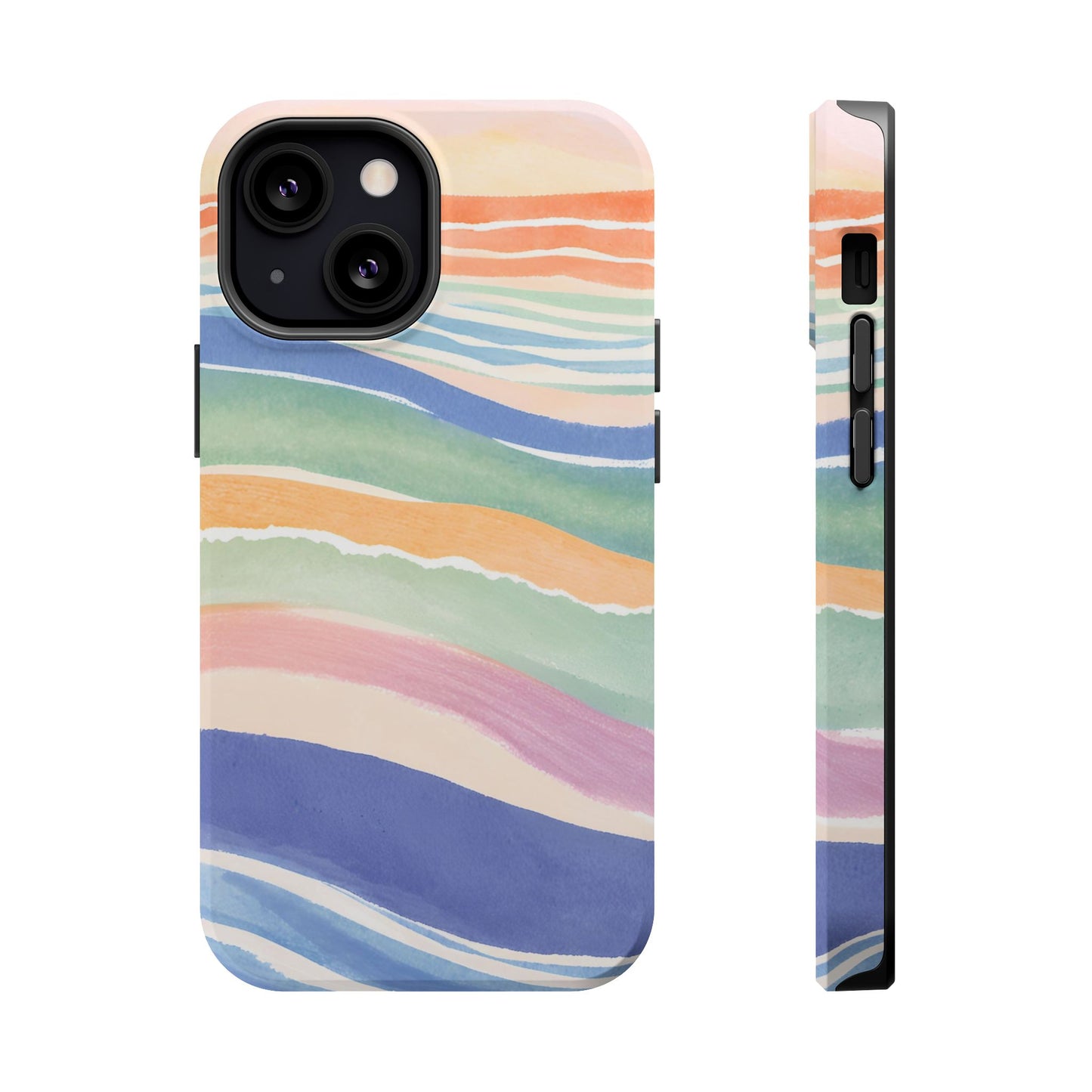 Coloured Waves Magnetic Tough Case