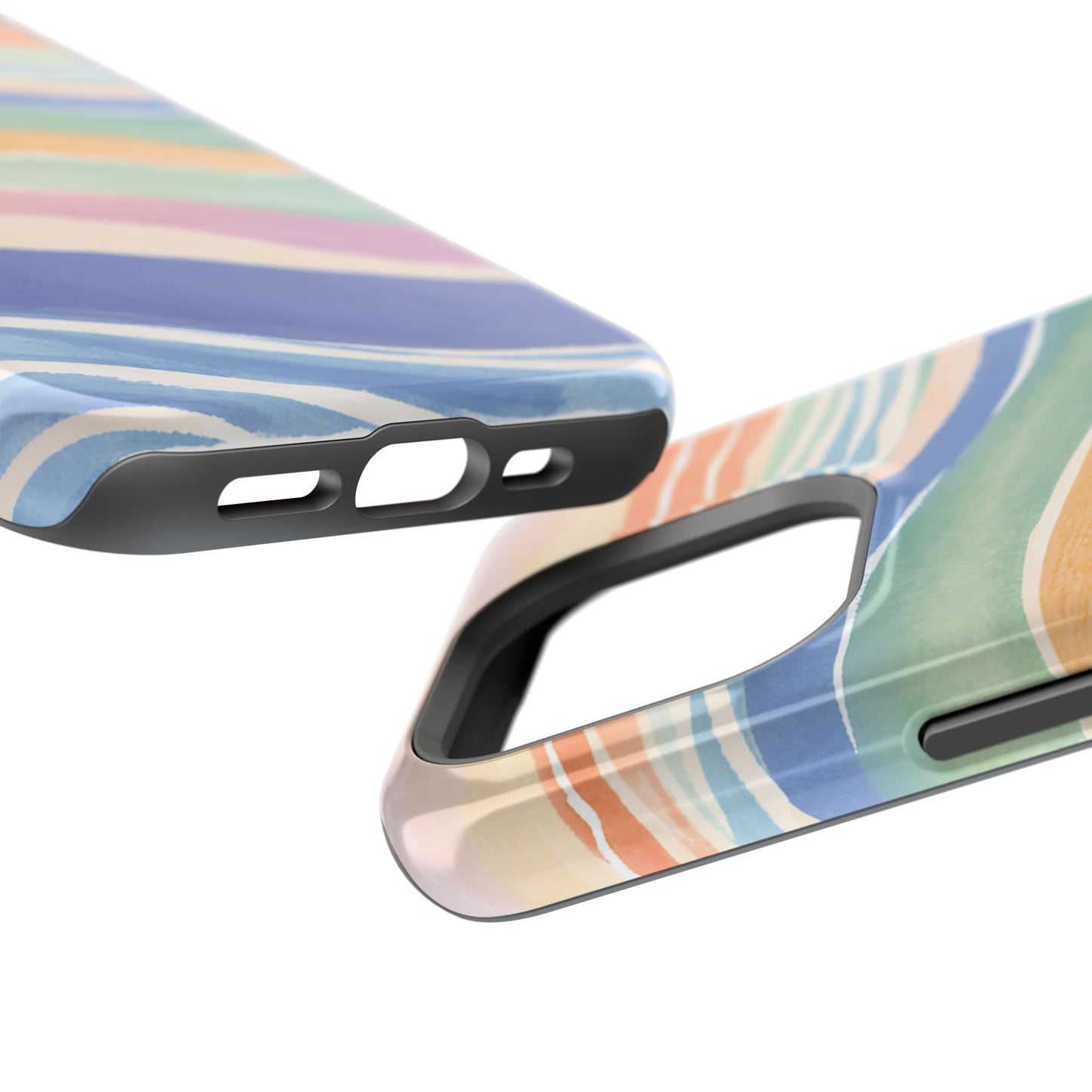 Coloured Waves Magnetic Tough Case