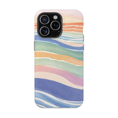 Coloured Waves Magnetic Tough Case