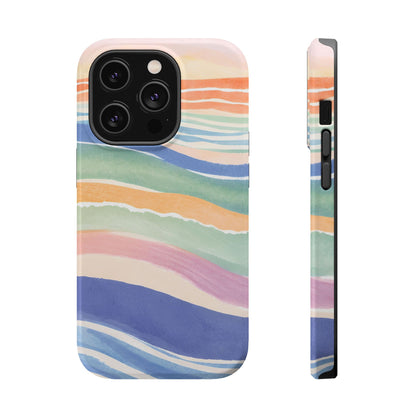 Coloured Waves Magnetic Tough Case