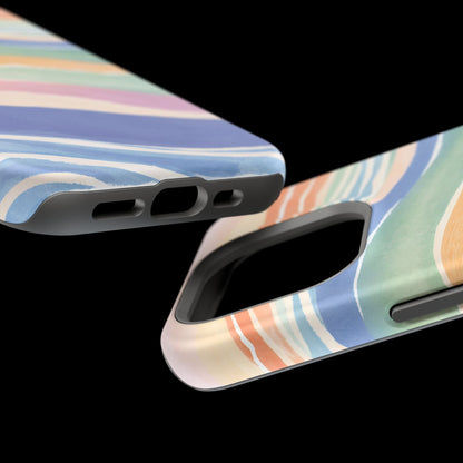 Coloured Waves Magnetic Tough Case